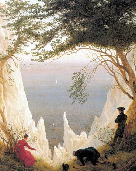 Chalk Cliffs on Rugen, Caspar David Friedrich